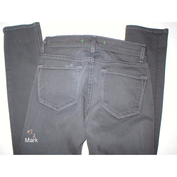 New $225 J Brand Jeans Skinny Dare Dark Gray Womens 24 X 28 Mid Rise Jeggings - Picture 3 of 4